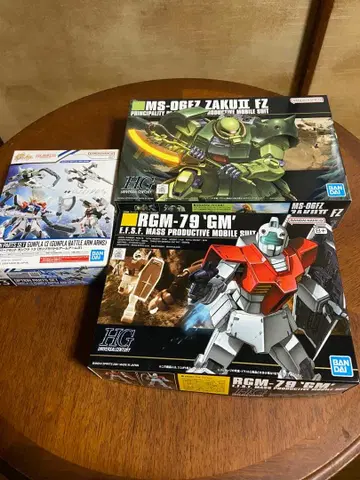 MS-06Z 자쿠 II FZ & RGM-79 GM 프라모델 세트