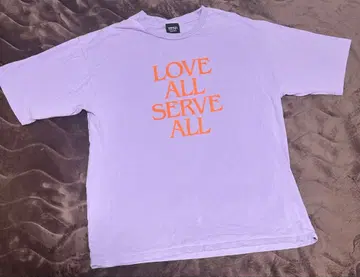후지이 카제 LOVE ALL SERVE ALL 티셔츠 XL