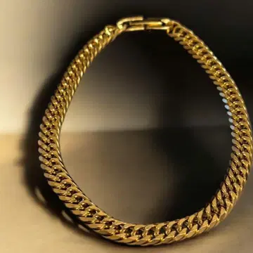 금 골드 키헤이 6면 더블 팔찌 21.5cm 12g