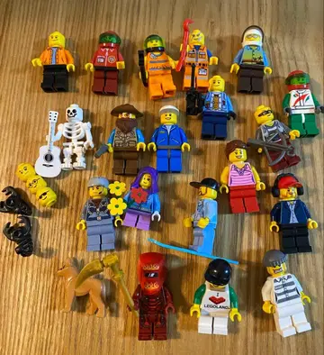 LEGO 정품 미니 피규어 20 해골 스키 도시 사람들