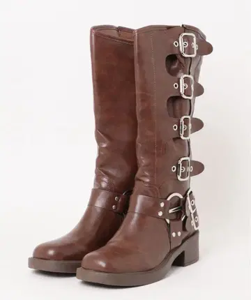 브라운 버클 엔지니어 부츠