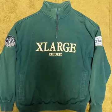 X-LARGE 하프 지퍼 M
