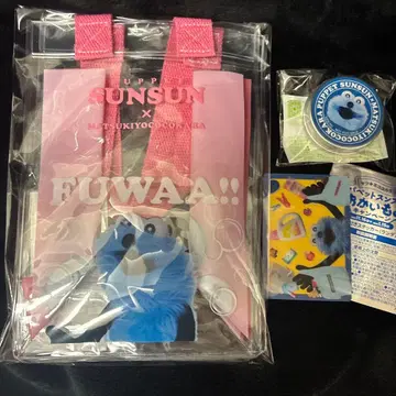 퍼펫 순순 마츠키요코코라 클리어 백 크림 케이스 클리어 카드