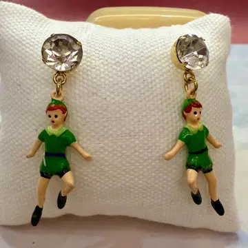 N2 피터팬과 그림자 모티브 귀걸이 세트