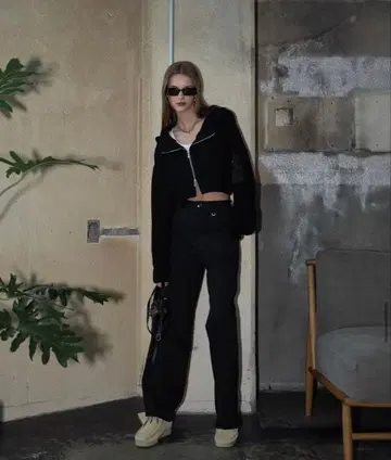 ACLENT 아클렌트 니트 후드티