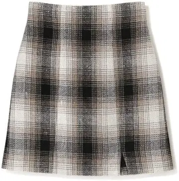 JILL BY JILLSTUART 루프 체크 미니 스커트