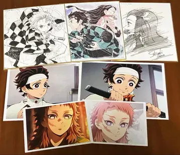 귀멸의 칼날 사비토 탄지로 색지 브로마이드 세트