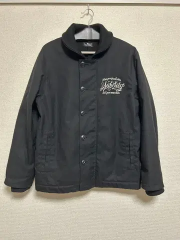 고품질 Subciety 덱 자켓 자수 N-1 사이즈 L