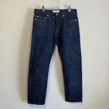 파이어 서비스 x 빔즈 청바지 셀비지 인디고 사이즈 32