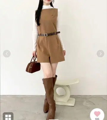 [ 새상품 미사용 ] LILY BROWN 벨트 미니 올인원