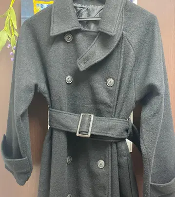 GRL 옷깃 3Way 벨트 포함 페이크 울 트렌치코트