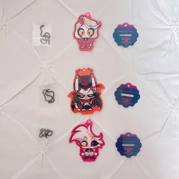 해즈빈 호텔 아크릴 스탠드 아크릴 키링 찰리 허스크 엔젤 세트