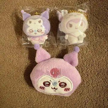 산리오 치이카와 (먼작귀) 플로키 마스코트 헤어 클립 쿠로미 모몽가