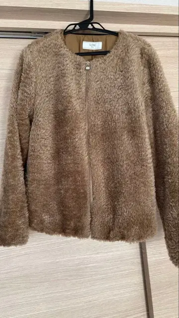 [ SLOBE IENA ] 슬로브 이에나 보아 자켓 브라운