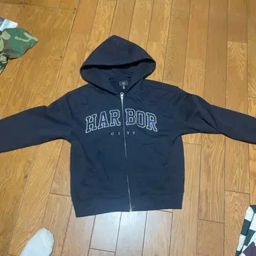 H&M 루즈핏 후드티 네이비 S