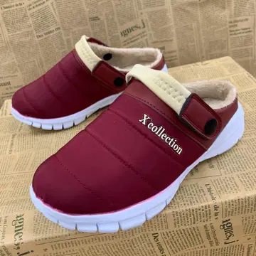 새상품 여성용 L 사이즈 발수 경량 보아 안감 사보 샌들 빨간색 5256