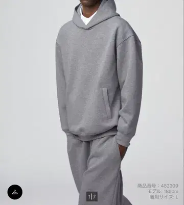 유니클로 맨투맨 오버 사이즈 풀 후드티