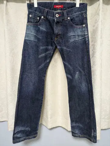 Tommy Girl 레어 상품 부츠컷 데님 레드 체크 무늬