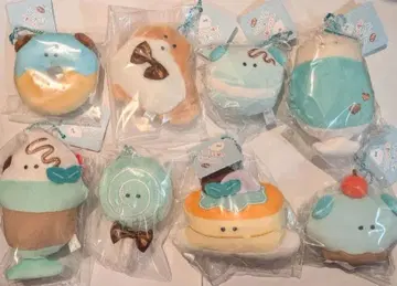 동글동글 눈 초코 민트 마스코트 키링 8개 새상품 YELL 디저트