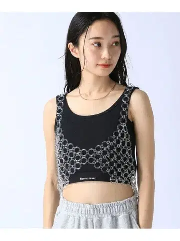 JEANASIS 지나시스 클리어 비즈 뷔스티에 베스트 베스트