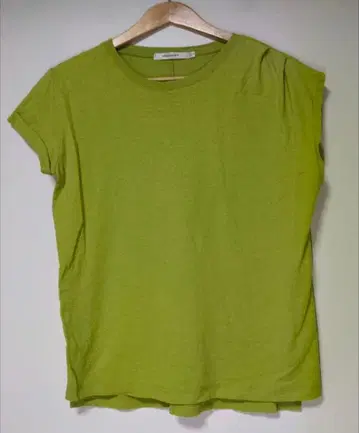 MOUSSY 라임 그린 반팔 T셔츠