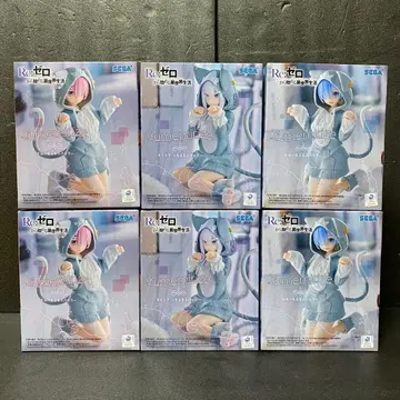 리제로 Yumemirize 모후모후 팩 피규어 6점 세트 묶음 판매