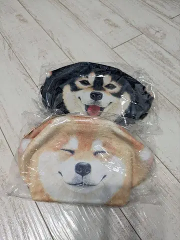 시바견 와이어 파우치 브라운 시바