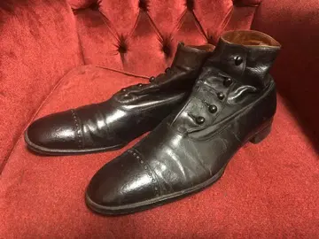 버튼 부츠 빈티지 J. Cheaney 블랙 30s 20s