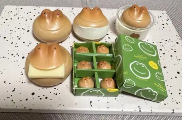 아오야기 총본가 개구리 만주 가챠가챠