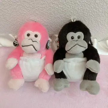 택 포함 요네고리 군 아기 고릴라 키체인 팬츠 요네고리 군