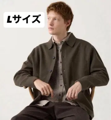 유니클로 미라노 리브 셔츠 가디건 다크 브라운