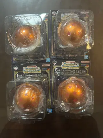 제일복권 드래곤볼 F상 드래곤볼 스트랩 4개 세트