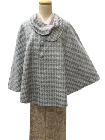 (8028) 케이프 망토 코트 일본제 (그레이)