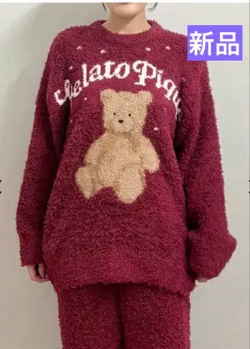 [ 새상품 ] 젤라또피케 HOLIDAY 젤라또 스노우 베어 자카드 풀오버