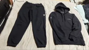 파타고니아 맨투맨 상하의 세트 피츠로이 후디 블랙