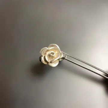 실버 925 로즈 모티브 반지 레트로 디자인