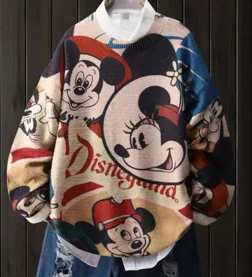 미키 미니 니트 스웨터 XXL