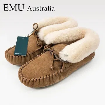 미사용 새상품 에뮤 EMU MOONAH 보아 어그 부츠 24 베이지