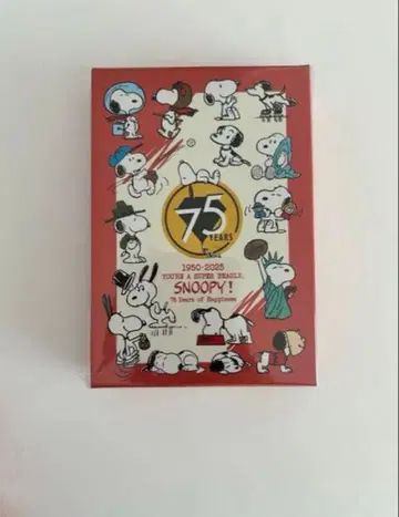 새상품 스누피 75주년 아트 카드 75장 세트 스누피 타운 한정판