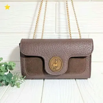 브라운 숄더백 캐주얼 앤티크 빈티지 사슴