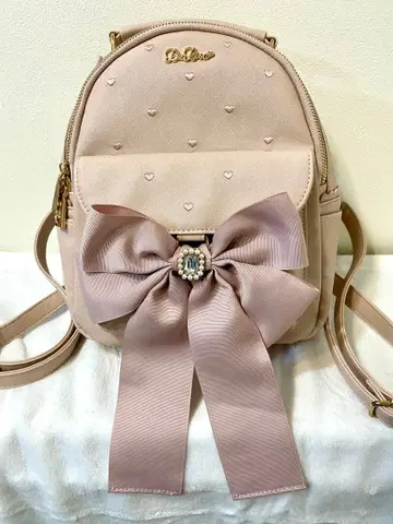 LIZ LISA 리즈리사 롱 리본 백팩 핑크