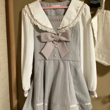 리즈리사 세일러 셋업 그레이 LIZ LISA