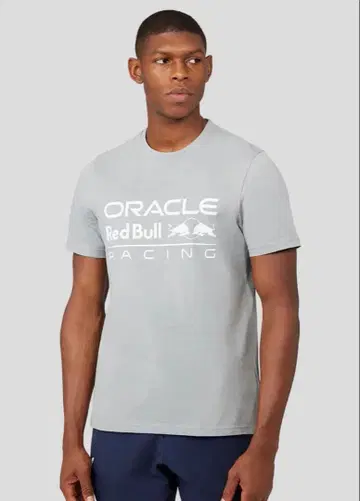 오라클 레드불 레이싱 라지 로고 T셔츠 그레이 L 사이즈