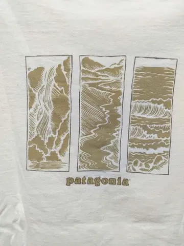 파타고니아 빈티지 T셔츠 블랙 택 오가닉 코튼 S