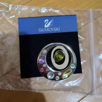 SWAROVSKI 스와로브스키 멀티 컬러 크리스탈 브로치