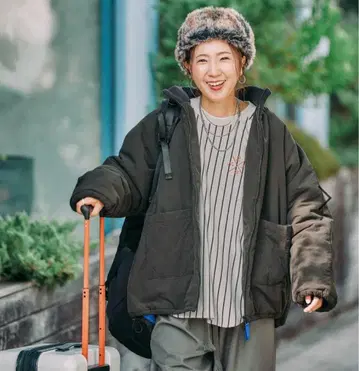 니코앤드 [be with M] 미사요 밀리아우터 흑먹색