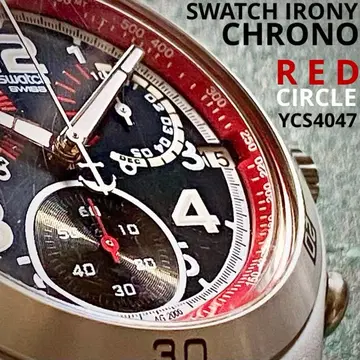 스와치 IRONY CHRONO [ RED CIRCLE ]