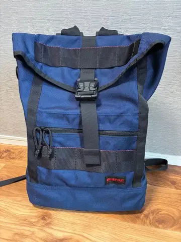 새상품급 BRIEFING 네이비 롤탑 백팩