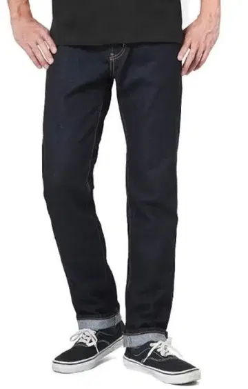 LA7075 에드윈 코튼 스트레이트 데님 팬츠 네이비 L