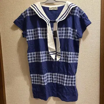 Candy Stripper 세일러 카라 T셔츠 네이비 size2